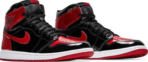 Nike Mens Air Jordan 1 Retro High OG Sneakers - 'Patent Bred'