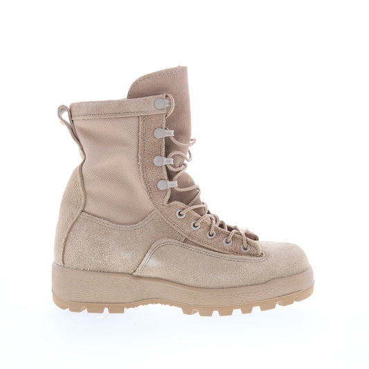 McRae Army Temp Weather Made In USA 7ATW Mens Beige Suede Tactical Boots