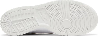 Nike Grade School Womens Dunk Low Sneakers - 'White Metallic Red Bronze'