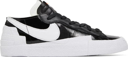 Nike Mens Sacai x Blazer Low Sneakers - 'Black Patent'