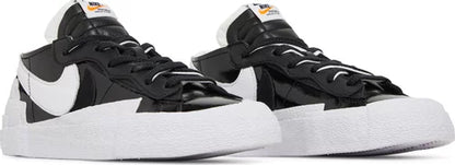 Nike Mens Sacai x Blazer Low Sneakers - 'Black Patent'