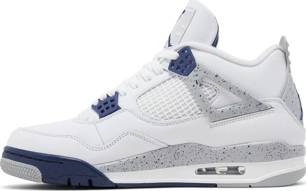 Nike Mens Air Jordan 4 Retro Sneakers - 'Midnight Navy'