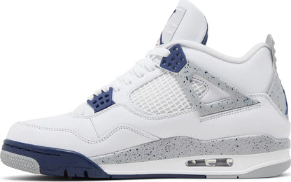 Nike Mens Air Jordan 4 Retro Sneakers - 'Midnight Navy'