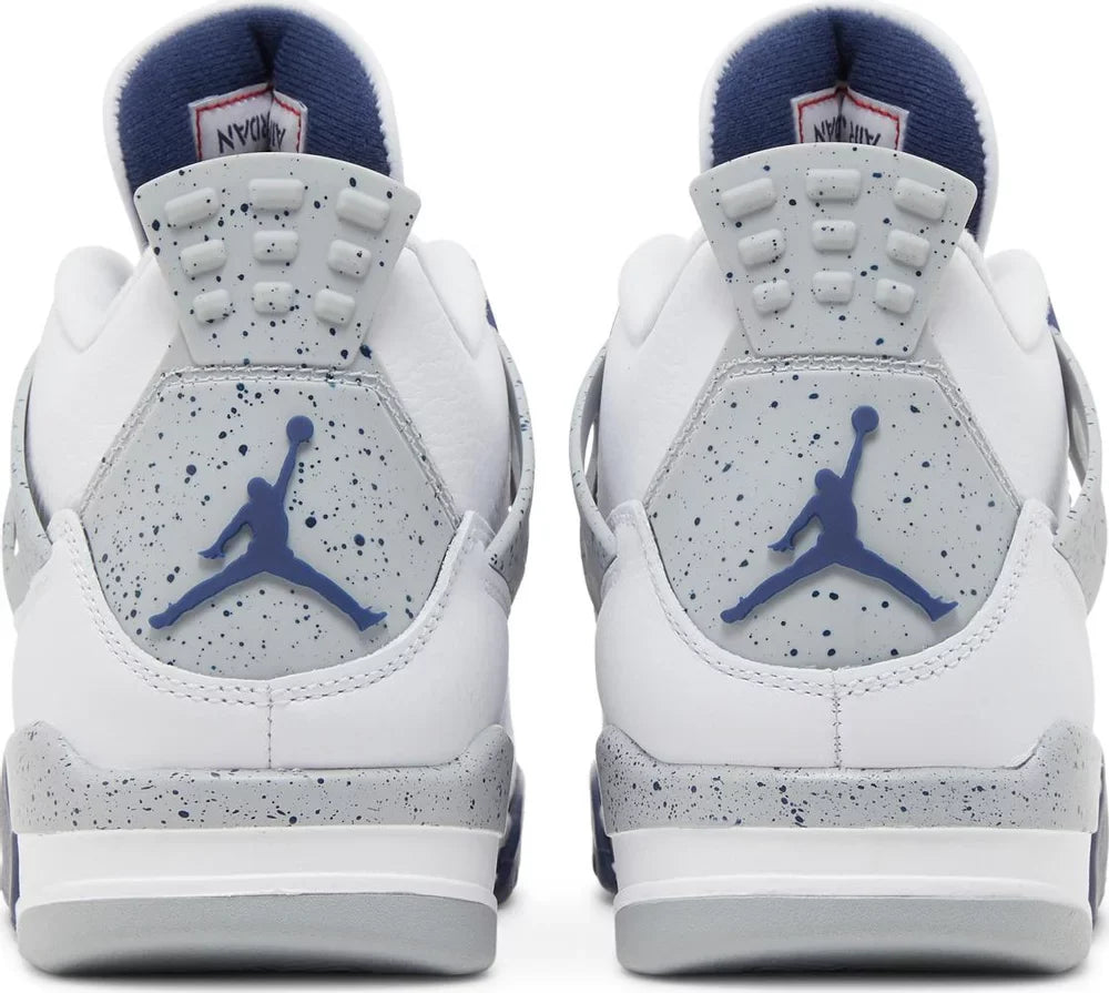 Nike Mens Air Jordan 4 Retro Sneakers - 'Midnight Navy'