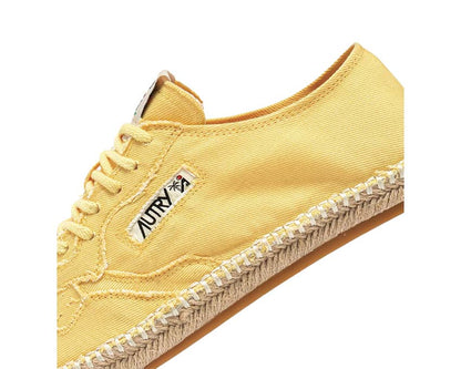 Autry Sandy Espadrilles "Pastel Yellow Canvas" W