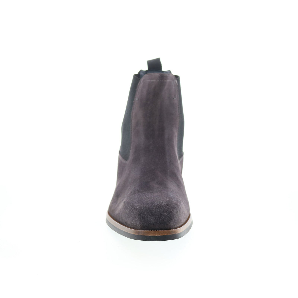 Di Bianco Avezzano Mens Gray Suede Slip On Chelsea Boots