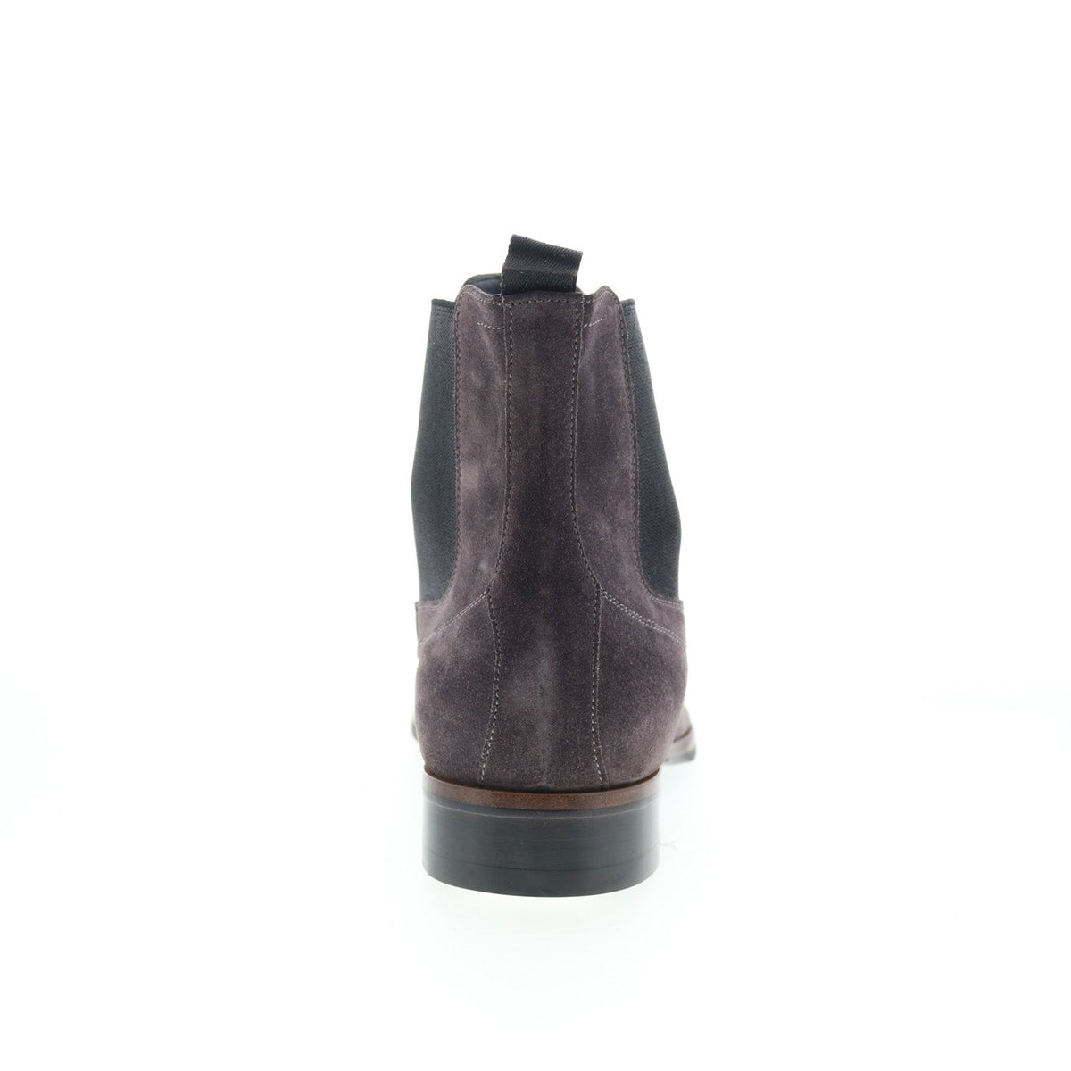 Di Bianco Avezzano Mens Gray Suede Slip On Chelsea Boots