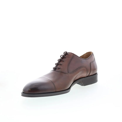 Pastori by Di Bianco Avitus Mens Brown Oxfords & Lace Ups Cap Toe Shoes