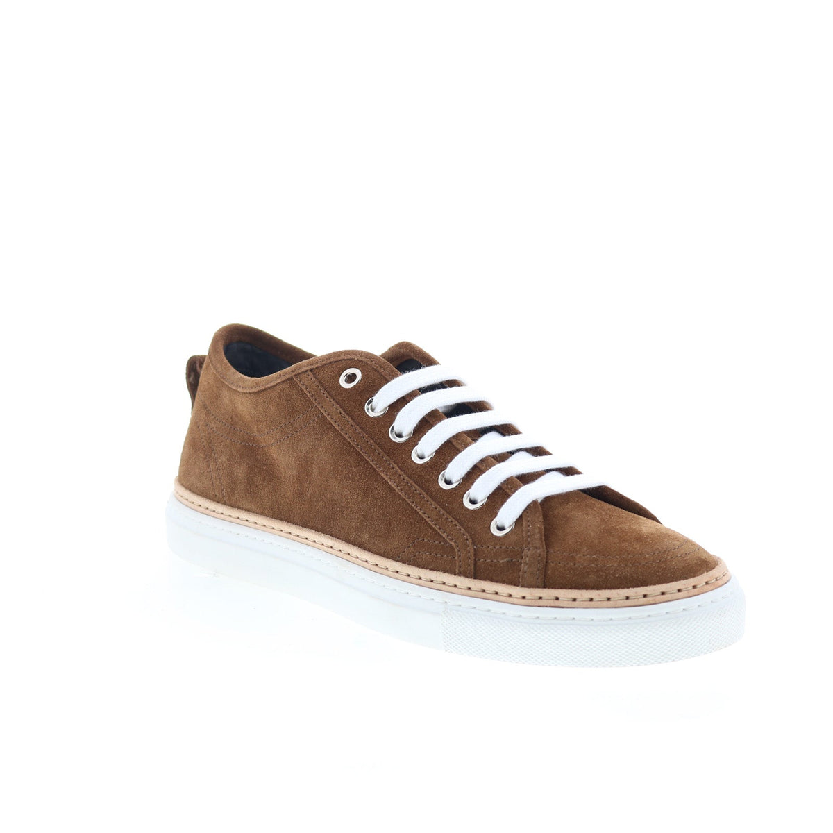 Di Bianco Biella Mens Brown Suede Lace Up Lifestyle Sneakers Shoes