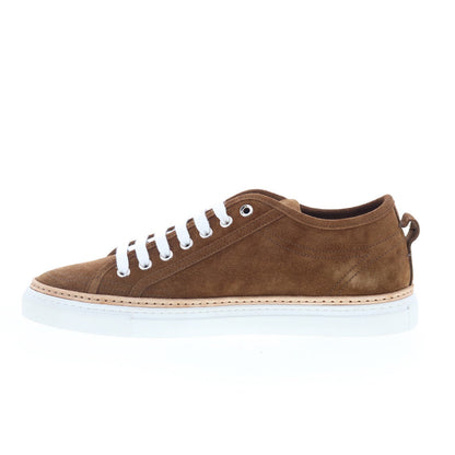 Di Bianco Biella Mens Brown Suede Lace Up Lifestyle Sneakers Shoes