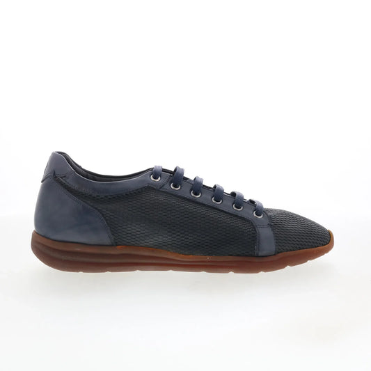 Di Bianco Binetto Mens Black Mesh Lace Up Lifestyle Sneakers Shoes