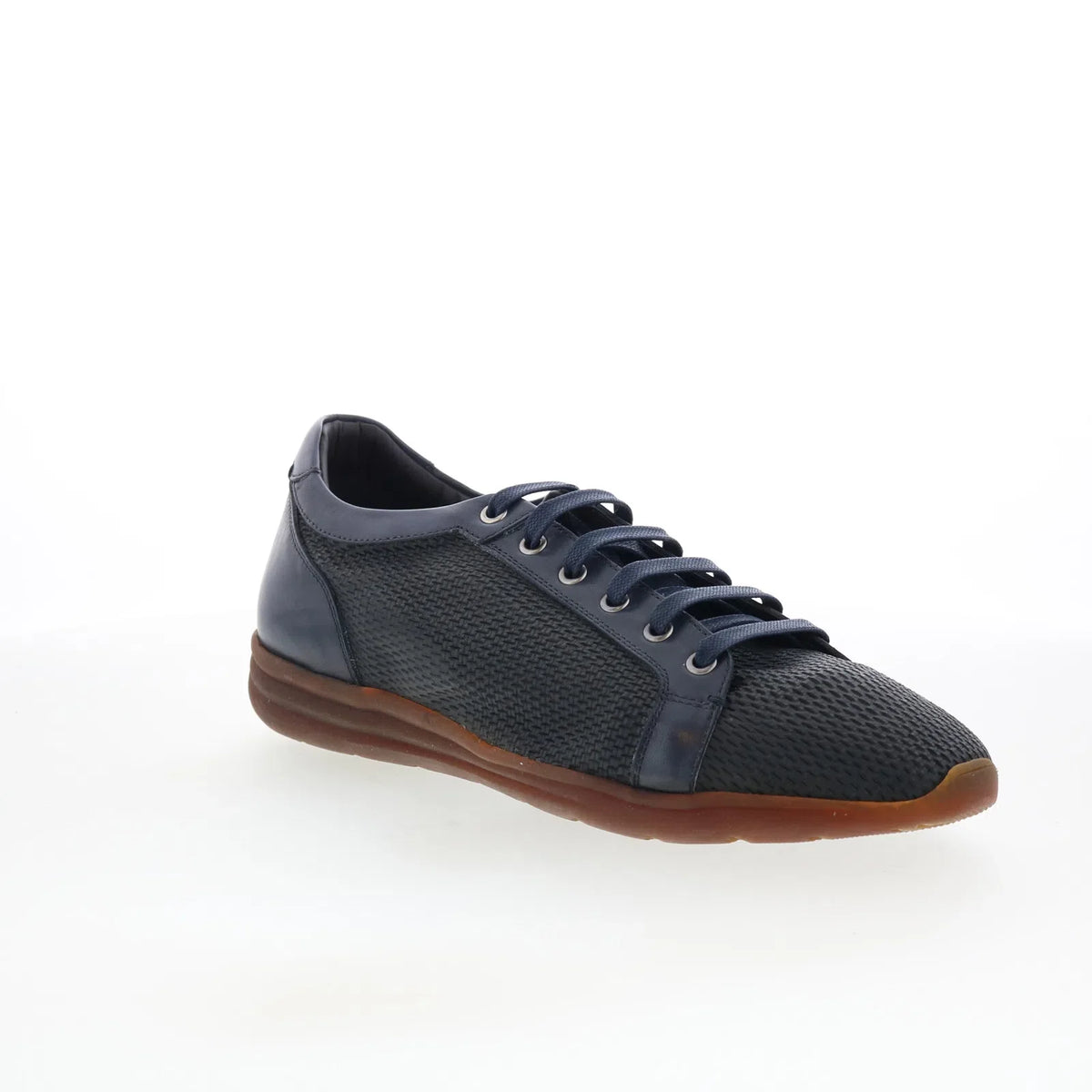 Di Bianco Binetto Mens Black Mesh Lace Up Lifestyle Sneakers Shoes
