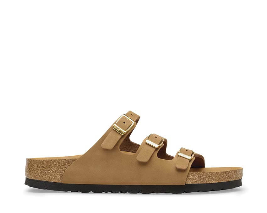 Birkenstock Florida Nubuck Leather "Mink"
