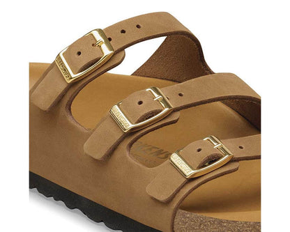 Birkenstock Florida Nubuck Leather "Mink"