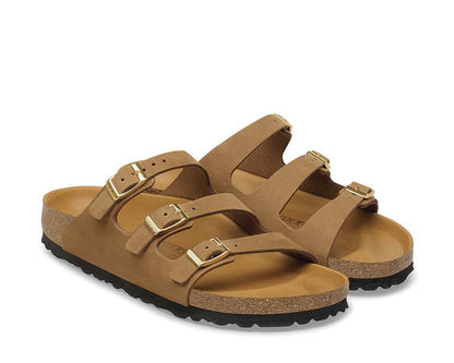 Birkenstock Florida Nubuck Leather "Mink"