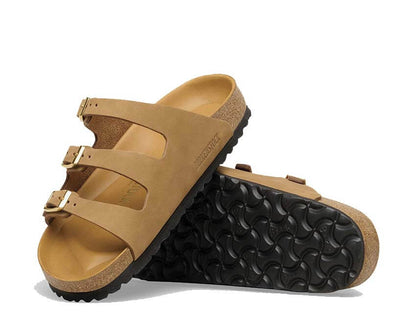 Birkenstock Florida Nubuck Leather "Mink"