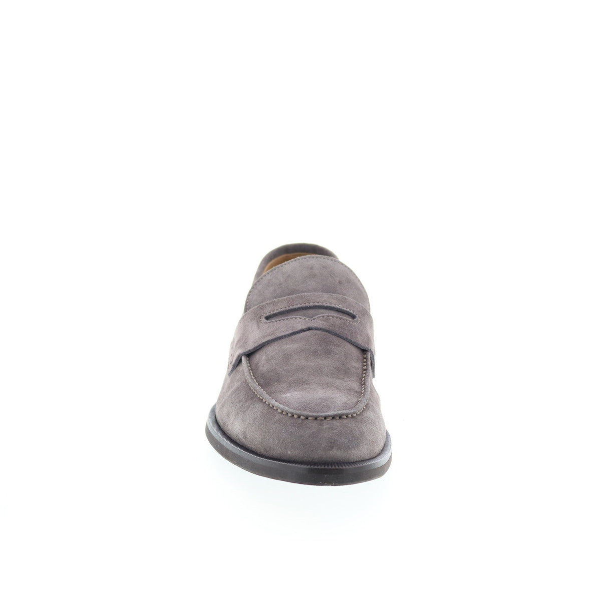 Di Bianco Brera Mens Gray Suede Slip On Loafers & Slip Ons Penny Shoes