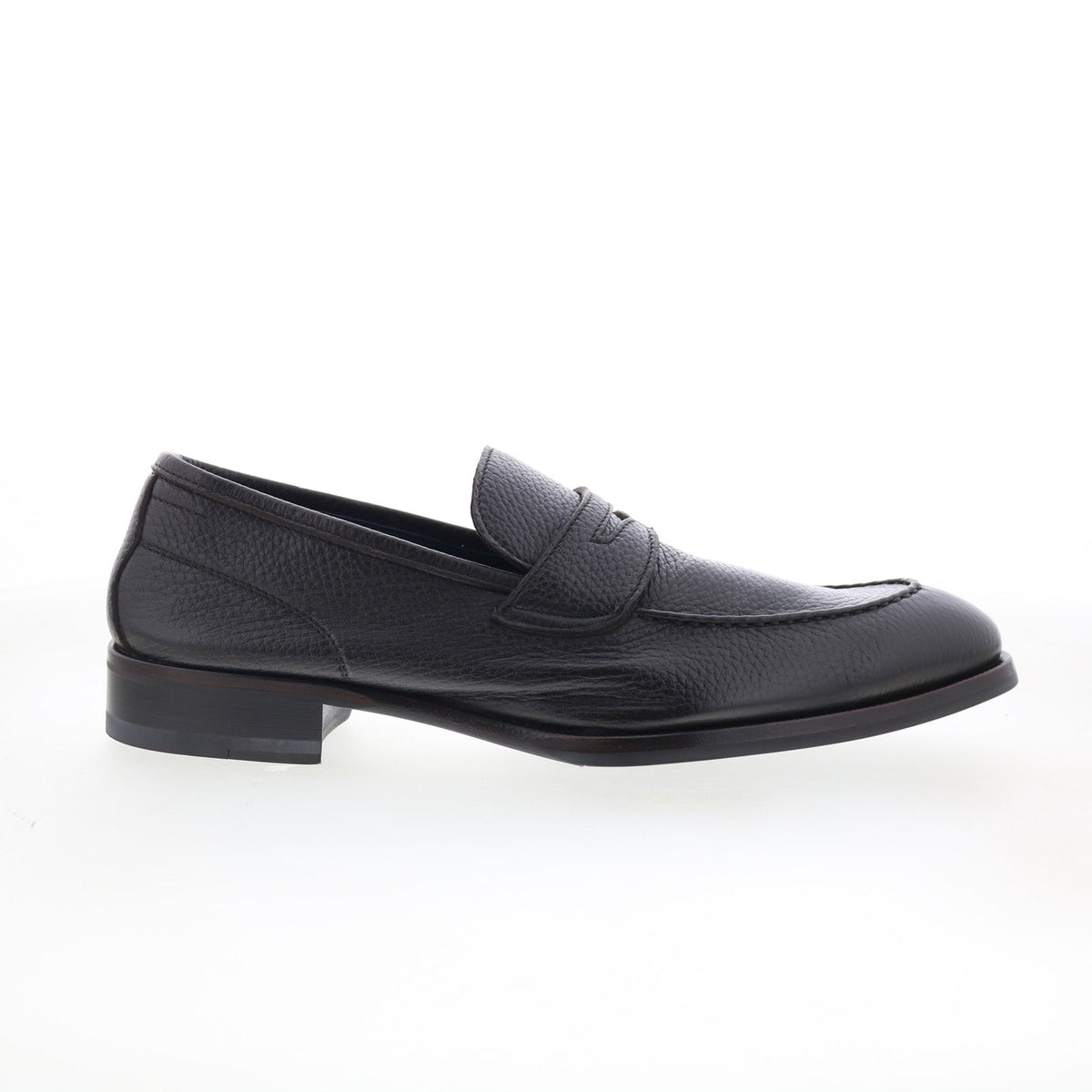 Di Bianco Brera Mens Brown Leather Slip On Loafers & Slip Ons Penny Shoes