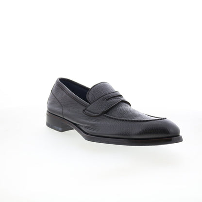 Di Bianco Brera Mens Brown Leather Slip On Loafers & Slip Ons Penny Shoes
