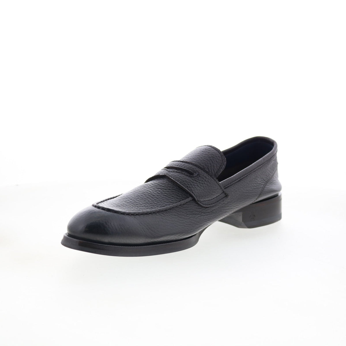 Di Bianco Brera Mens Brown Leather Slip On Loafers & Slip Ons Penny Shoes