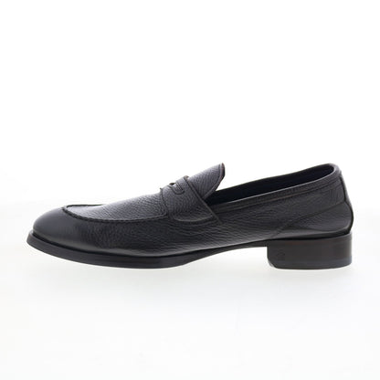 Di Bianco Brera Mens Brown Leather Slip On Loafers & Slip Ons Penny Shoes