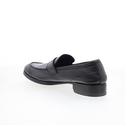 Di Bianco Brera Mens Brown Leather Slip On Loafers & Slip Ons Penny Shoes