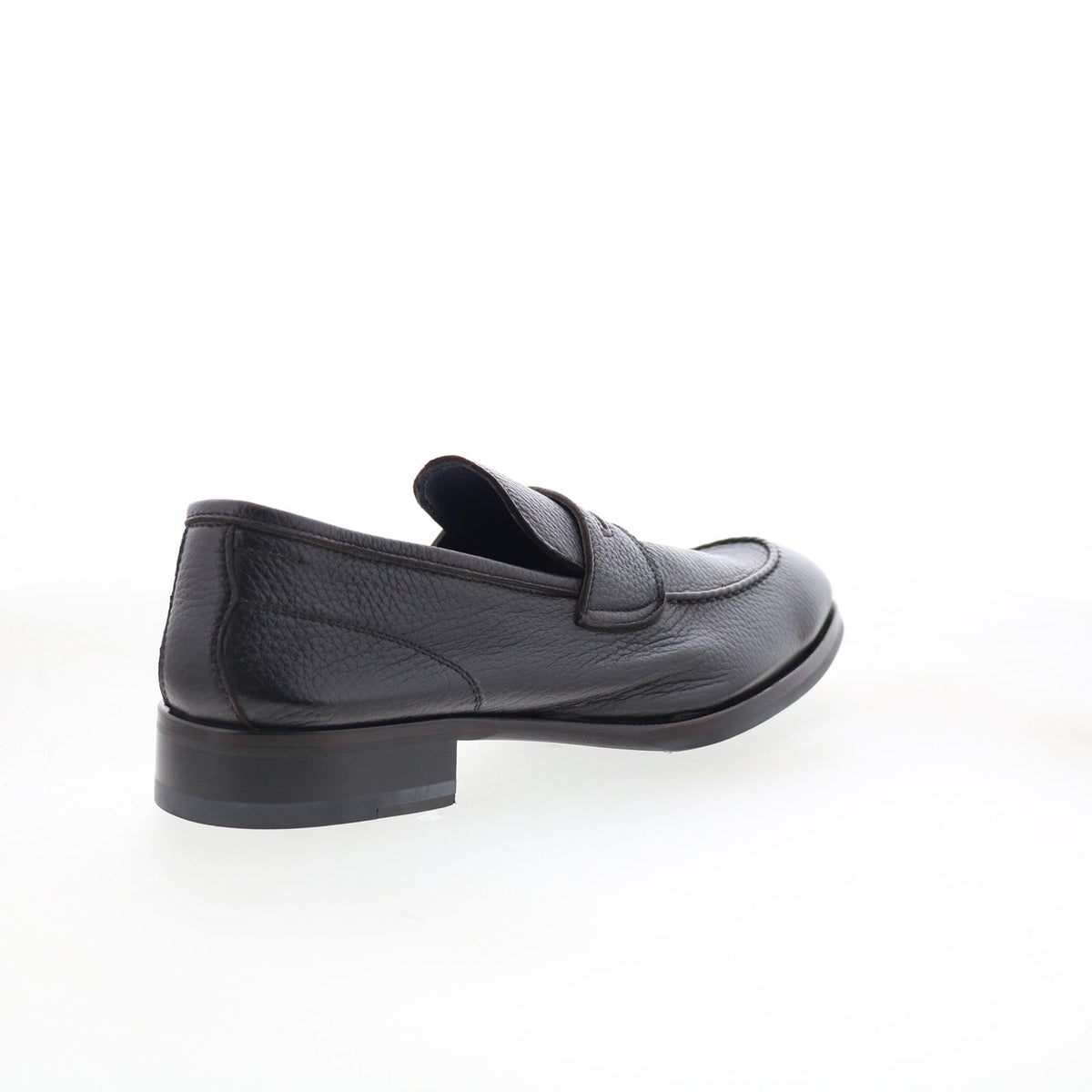 Di Bianco Brera Mens Brown Leather Slip On Loafers & Slip Ons Penny Shoes