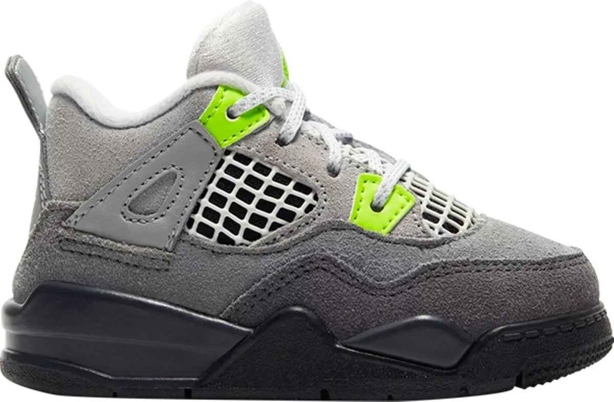 Nike Toddlers Air Jordan 4 Retro SE Sneakers - 'Neon 95'