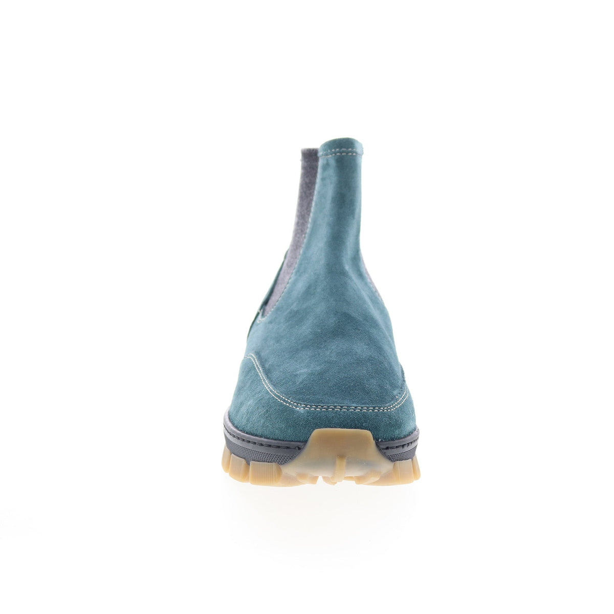 Di Bianco Domodossola Mens Blue Suede Slip On Casual Dress Boots
