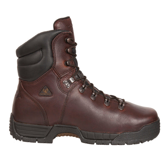 Rocky MobiLite 8" Steel Toe WP Oil-Resistant Work Boot Mens Brown Work Boots