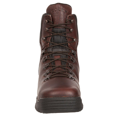 Rocky MobiLite 8" Steel Toe WP Oil-Resistant Work Boot Mens Brown Work Boots
