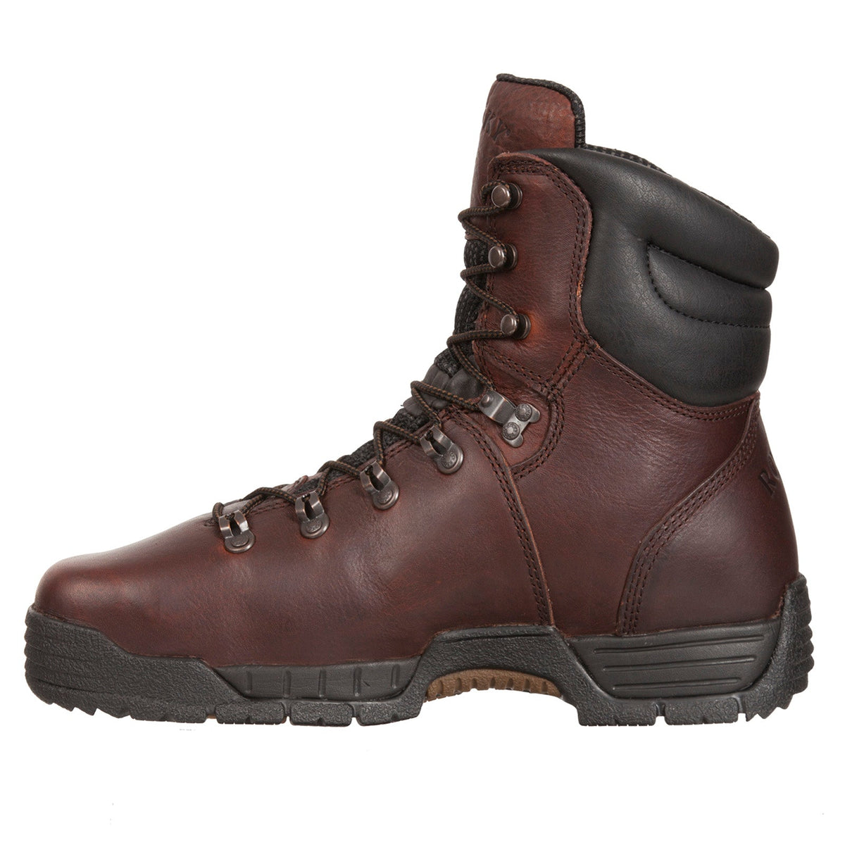 Rocky MobiLite 8" Steel Toe WP Oil-Resistant Work Boot Mens Brown Work Boots