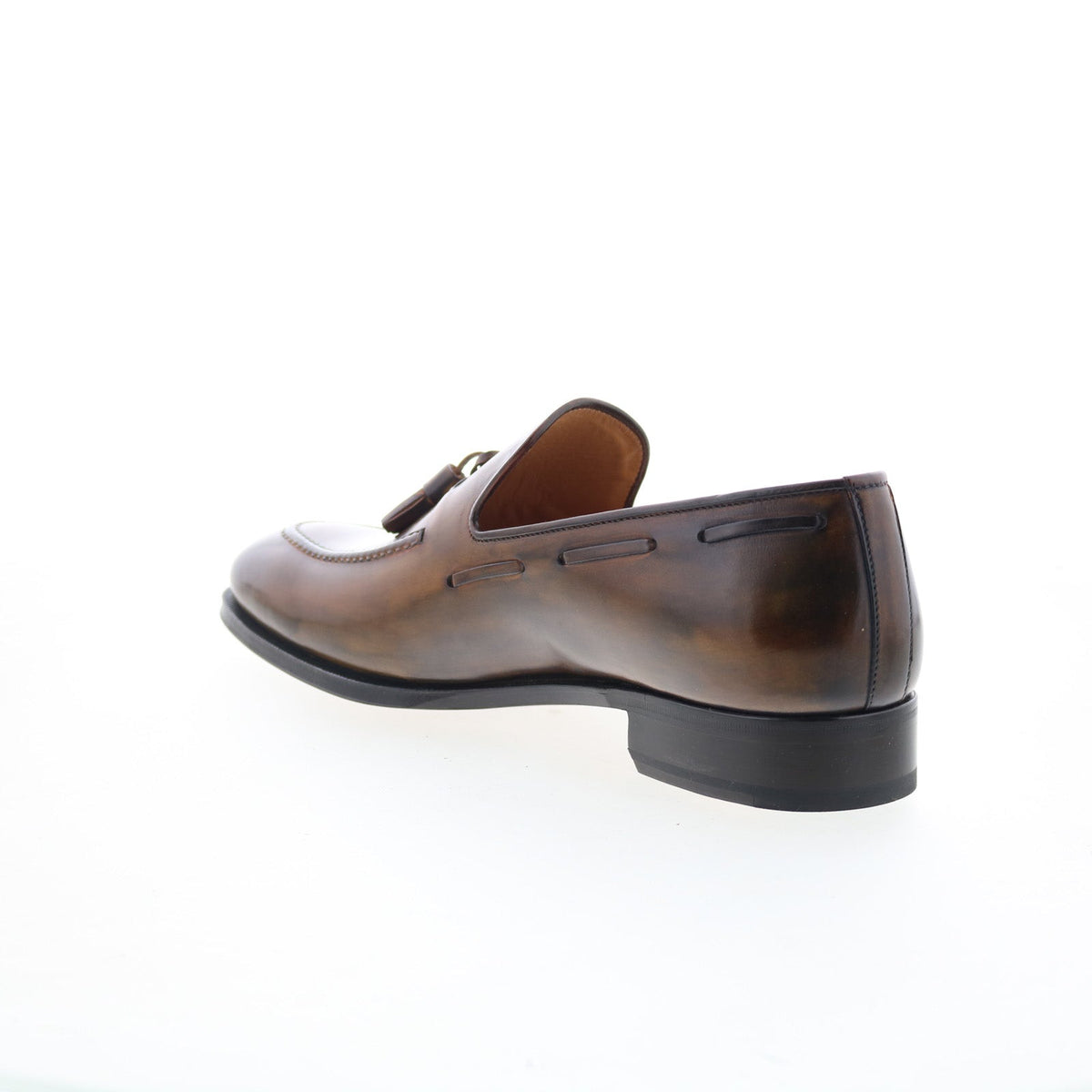 Di Bianco GB317 Mens Brown Leather Slip On Loafers & Slip Ons Casual Shoes