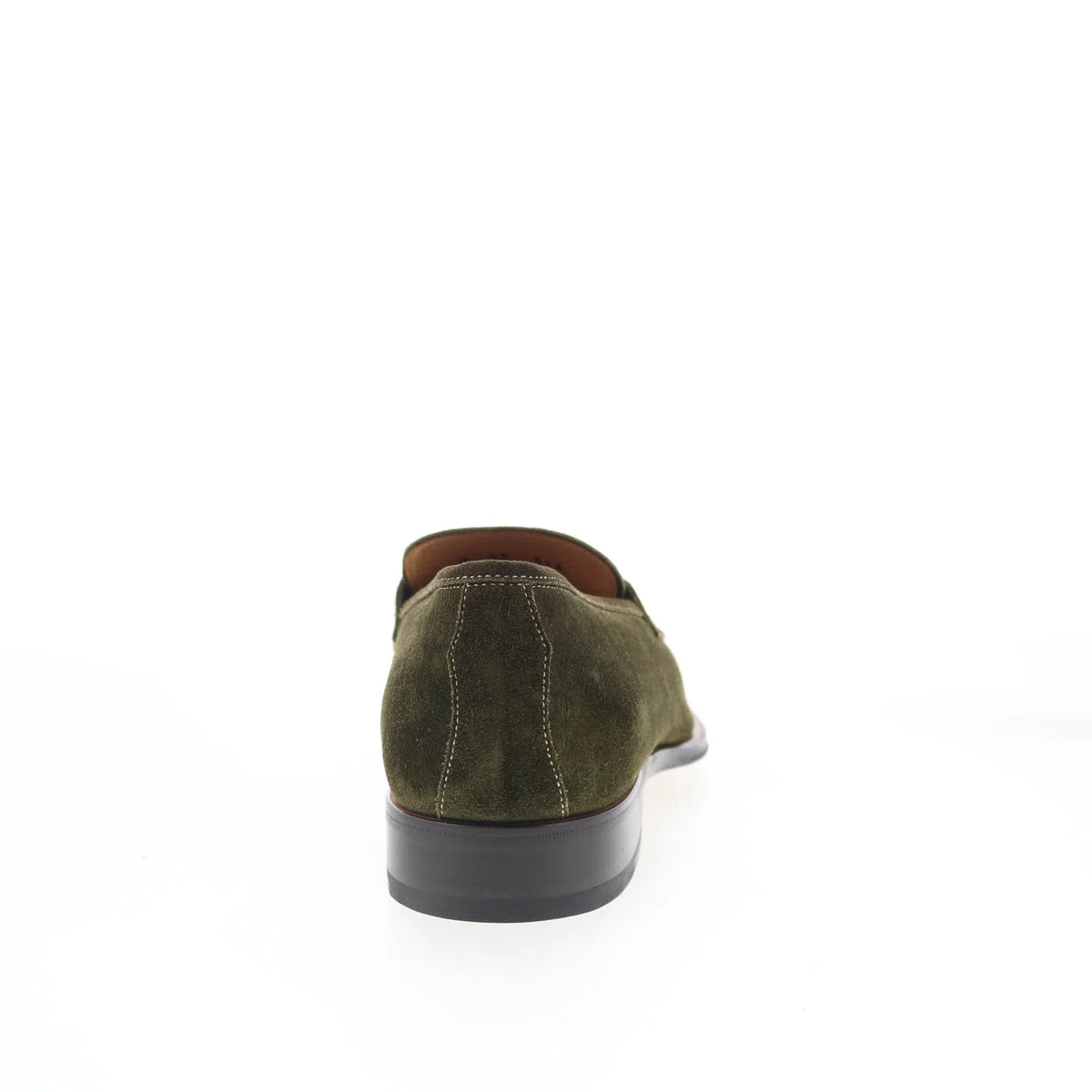 Di Bianco GBF316 Mens Green Suede Slip On Loafers & Slip Ons Penny Shoes