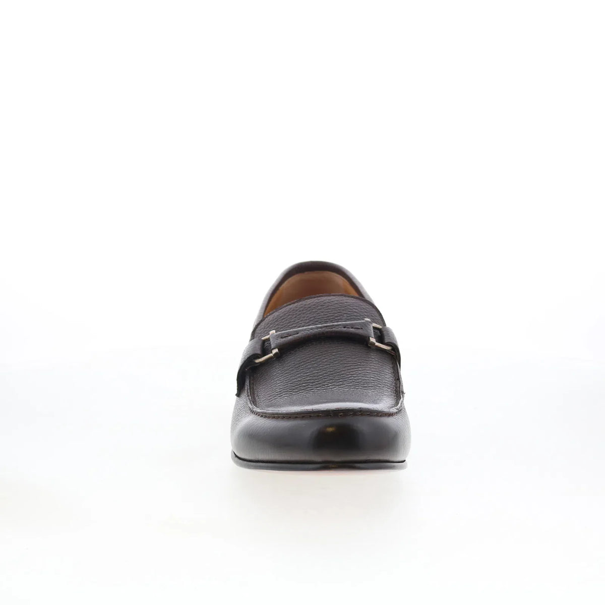 Di Bianco GBF391 Mens Brown Leather Slip On Loafers & Slip Ons Casual Shoes