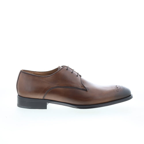 Pastori by Di Bianco Hadrian Mens Brown Oxfords Wingtip & Brogue Shoes
