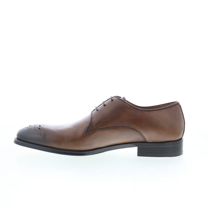 Pastori by Di Bianco Hadrian Mens Brown Oxfords Wingtip & Brogue Shoes