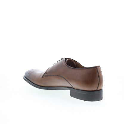 Pastori by Di Bianco Hadrian Mens Brown Oxfords Wingtip & Brogue Shoes