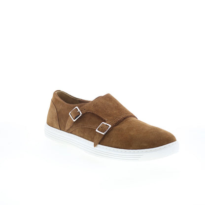 Pastori by Di Bianco Helvius Mens Brown Suede Loafers & Slip Ons Casual Shoes