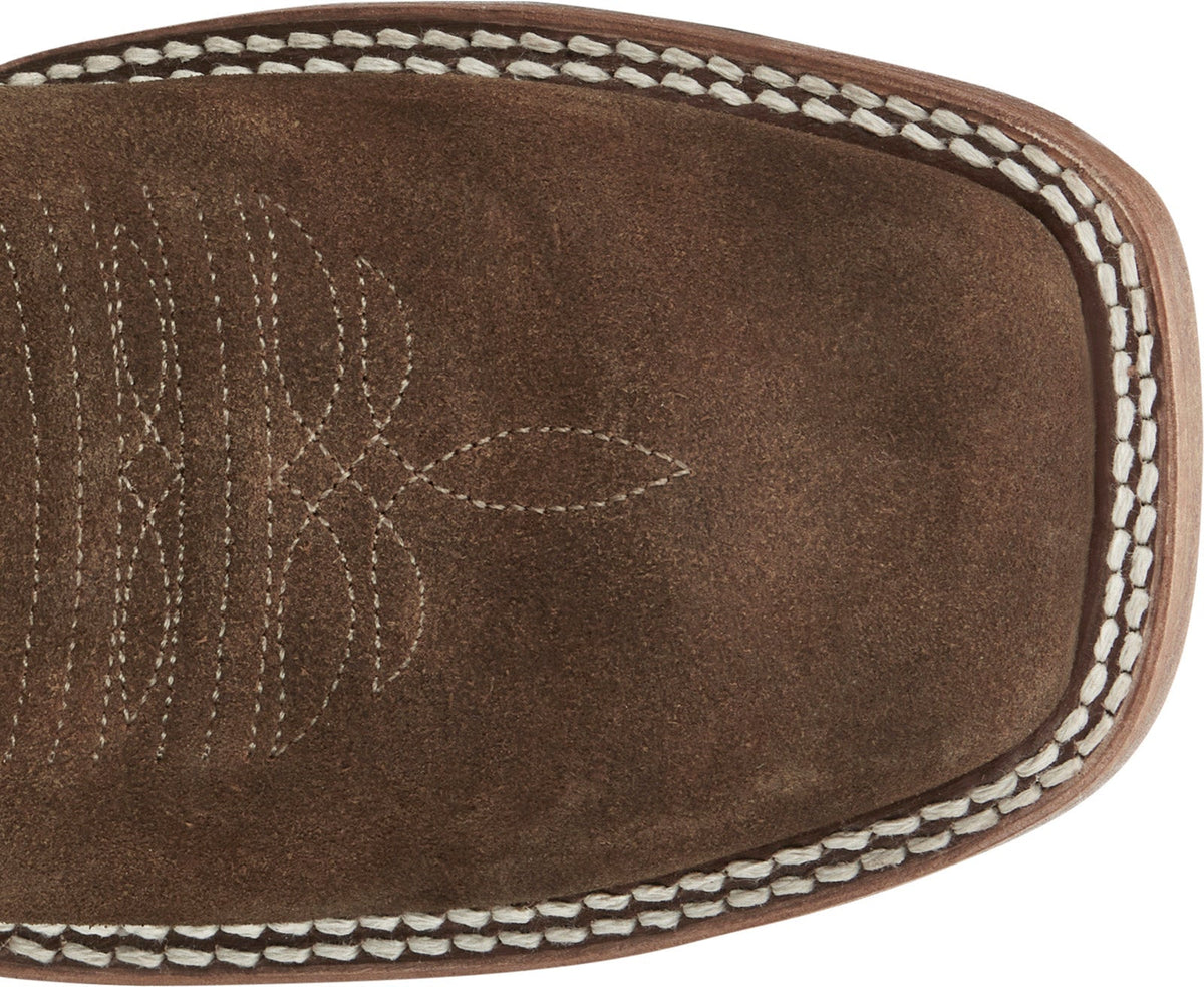 Justin Boots Dillon Waxy Square Toe Cowhide Mens Brown Cowboy Western Boots