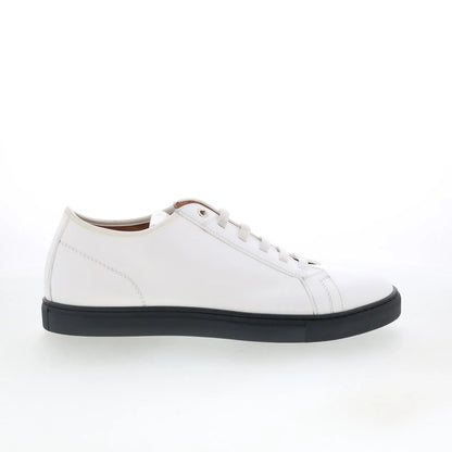 Pastori by Di Bianco Julius Mens White Leather Lifestyle Sneakers Shoes