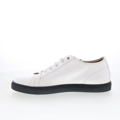 Pastori by Di Bianco Julius Mens White Leather Lifestyle Sneakers Shoes