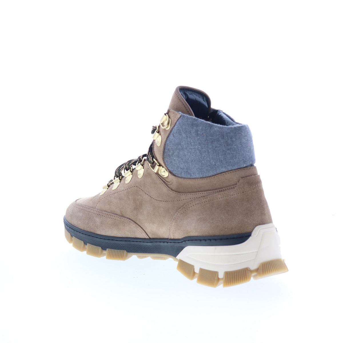 Di Bianco Livigno Mens Brown Suede Lace Up Casual Dress Boots