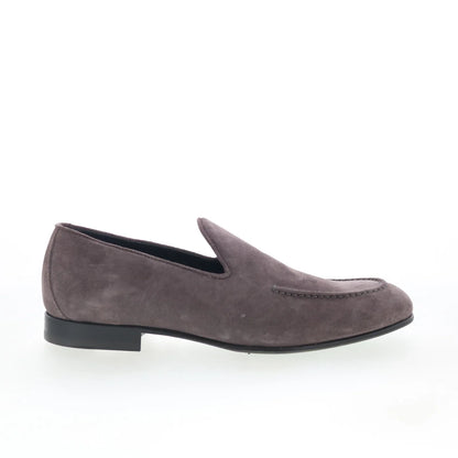 Pastori by Di Bianco Marcus Mens Gray Suede Loafers & Slip Ons Casual Shoes