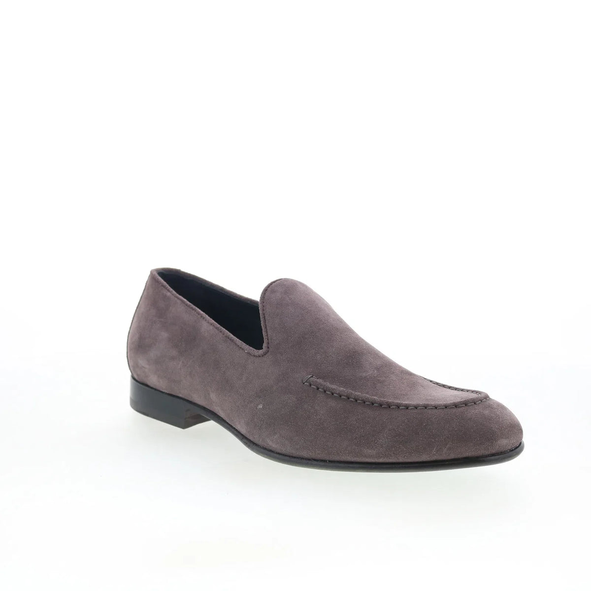 Pastori by Di Bianco Marcus Mens Gray Suede Loafers & Slip Ons Casual Shoes