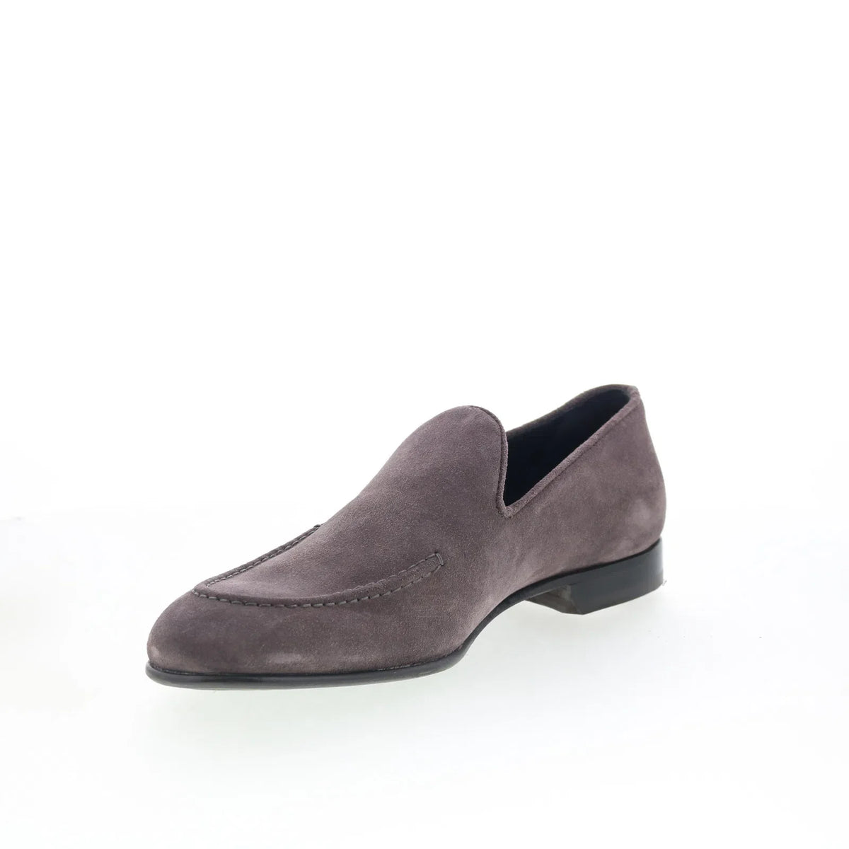 Pastori by Di Bianco Marcus Mens Gray Suede Loafers & Slip Ons Casual Shoes