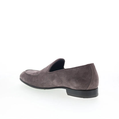 Pastori by Di Bianco Marcus Mens Gray Suede Loafers & Slip Ons Casual Shoes
