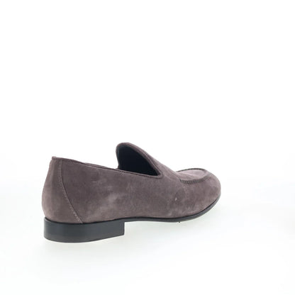 Pastori by Di Bianco Marcus Mens Gray Suede Loafers & Slip Ons Casual Shoes