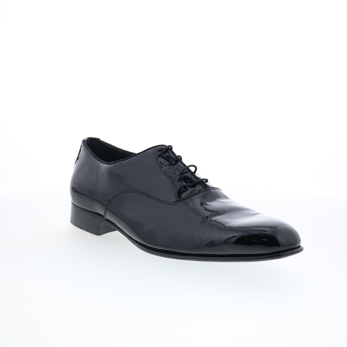 Di Bianco Marianella Mens Black Leather Oxfords & Lace Ups Plain Toe Shoes