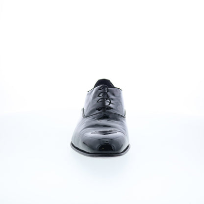 Di Bianco Marianella Mens Black Leather Oxfords & Lace Ups Plain Toe Shoes